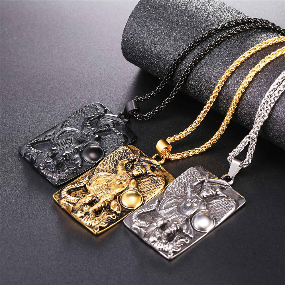 FaithHeart Engraved St. Michael The Archangel Dog Tag Necklace FaithHeart