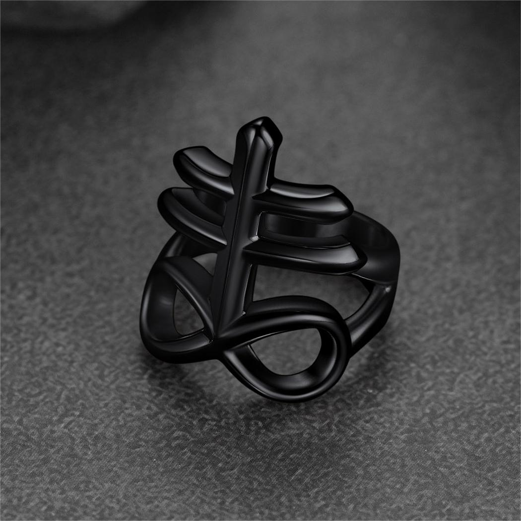 FaithHeart Satanic Leviathan Cross Ring For Men FaithHeart