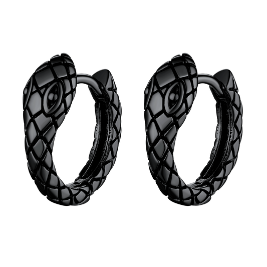 FaithHeart Snake Hoop Earrings Gothic Huggie Earrings FaithHeartimg