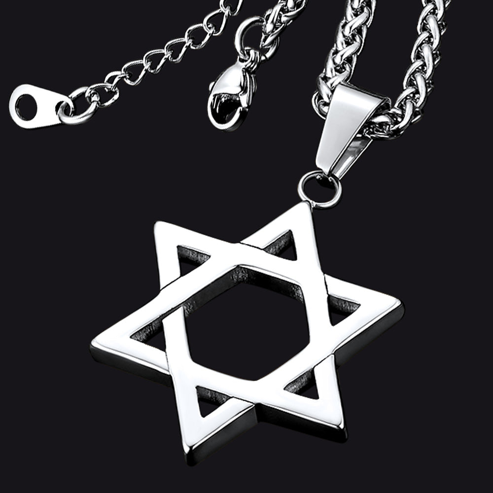 FaithHeart Star of David Necklace Jewish Star Pendant FaithHeart