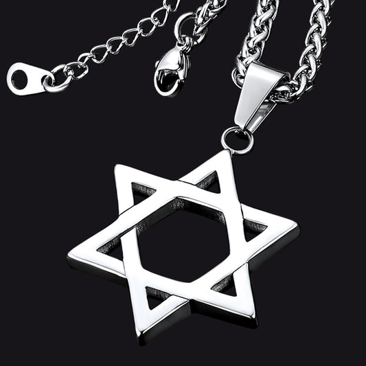 FaithHeart Star of David Necklace Jewish Star Pendant FaithHeartimg