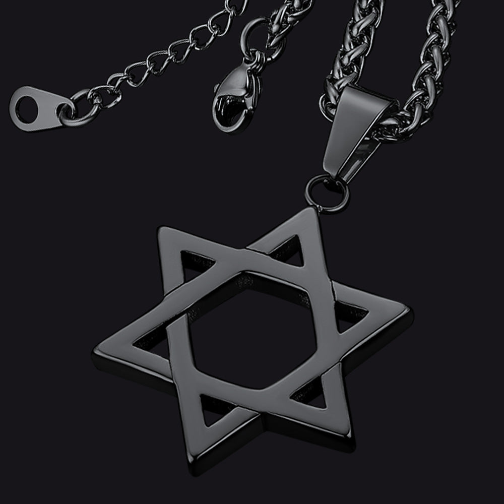 FaithHeart Star of David Necklace Jewish Star Pendant FaithHeart