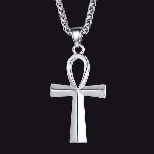 FaithHeart Egyptian Ankh Cross Necklace For Men FaithHeartimg