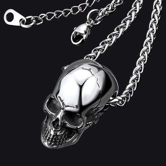 FaithHeart Gothic Skull Necklace For Men FaithHeartimg