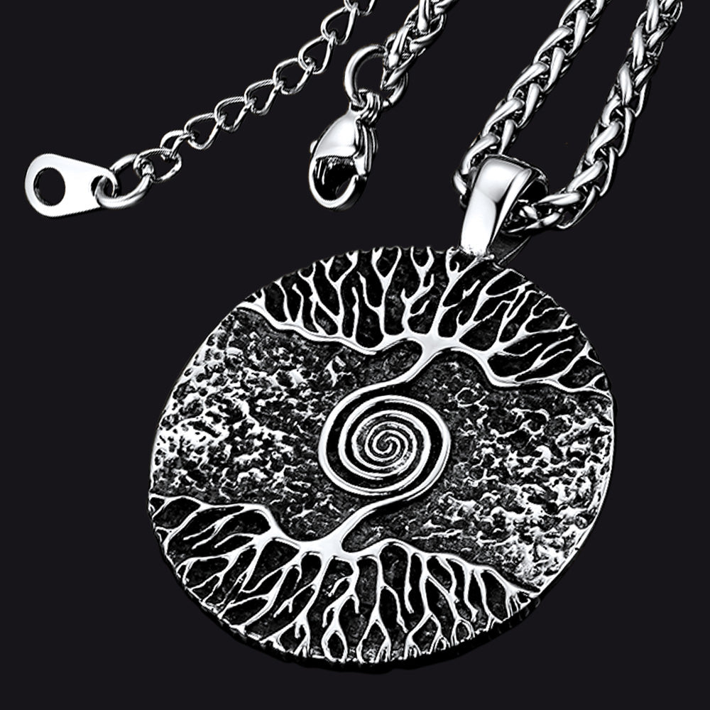 FaithHeart Viking Tree of Life Pendant Necklace for Men FaithHeart