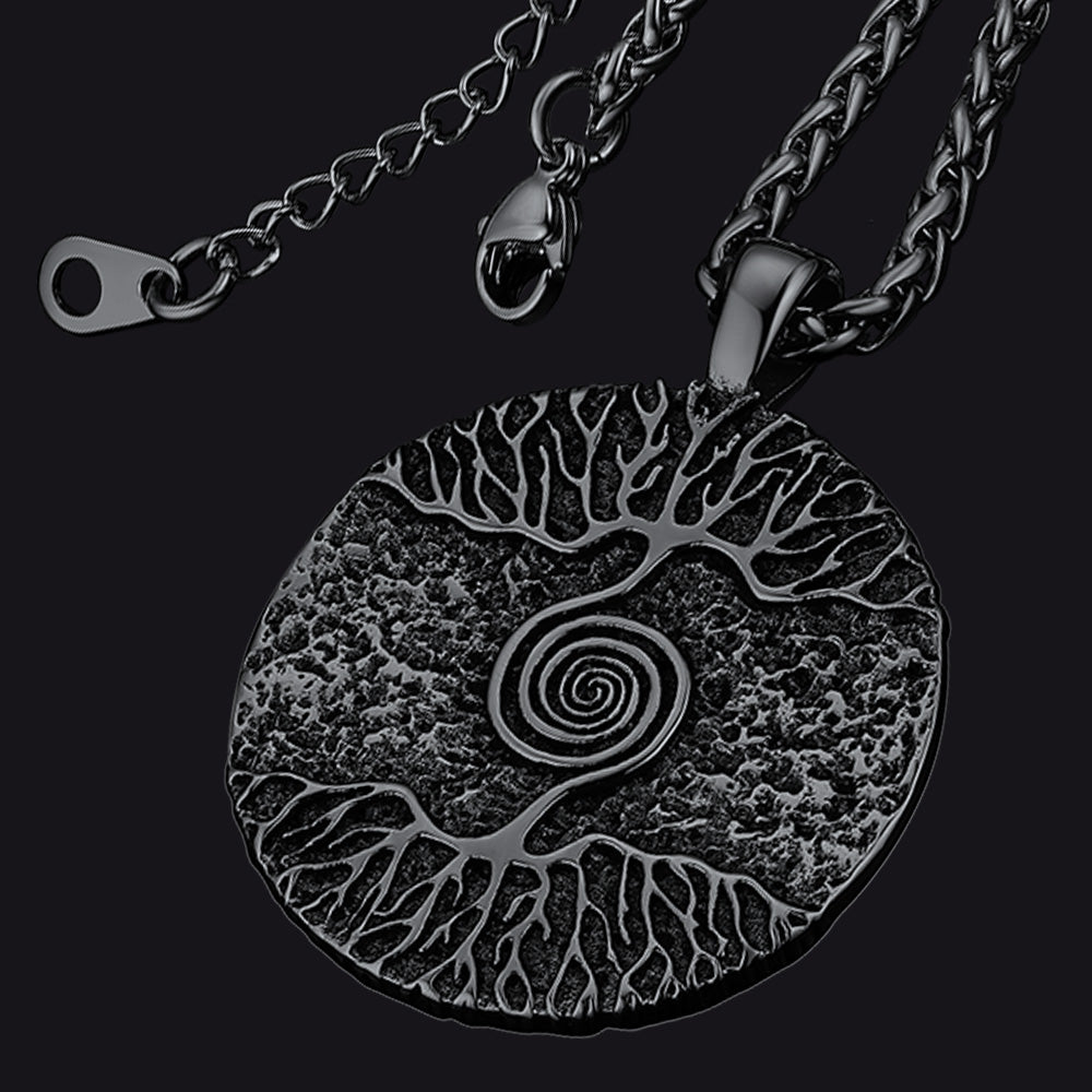 FaithHeart Viking Tree of Life Pendant Necklace for Men FaithHeart