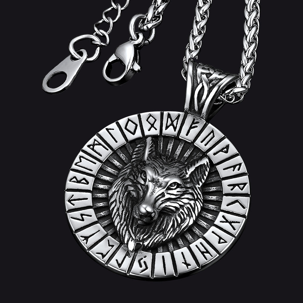 Gungnir Viking Necklace, Solid Odin's Spear Men's Pendant With