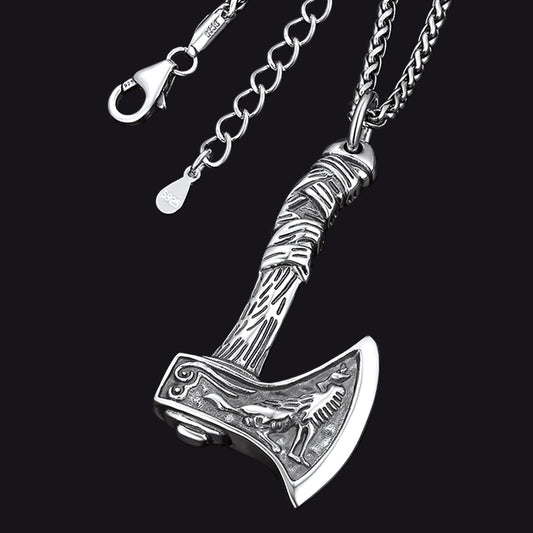 FaithHeart Viking Battle Axe Necklace for Men FaithHeartimg