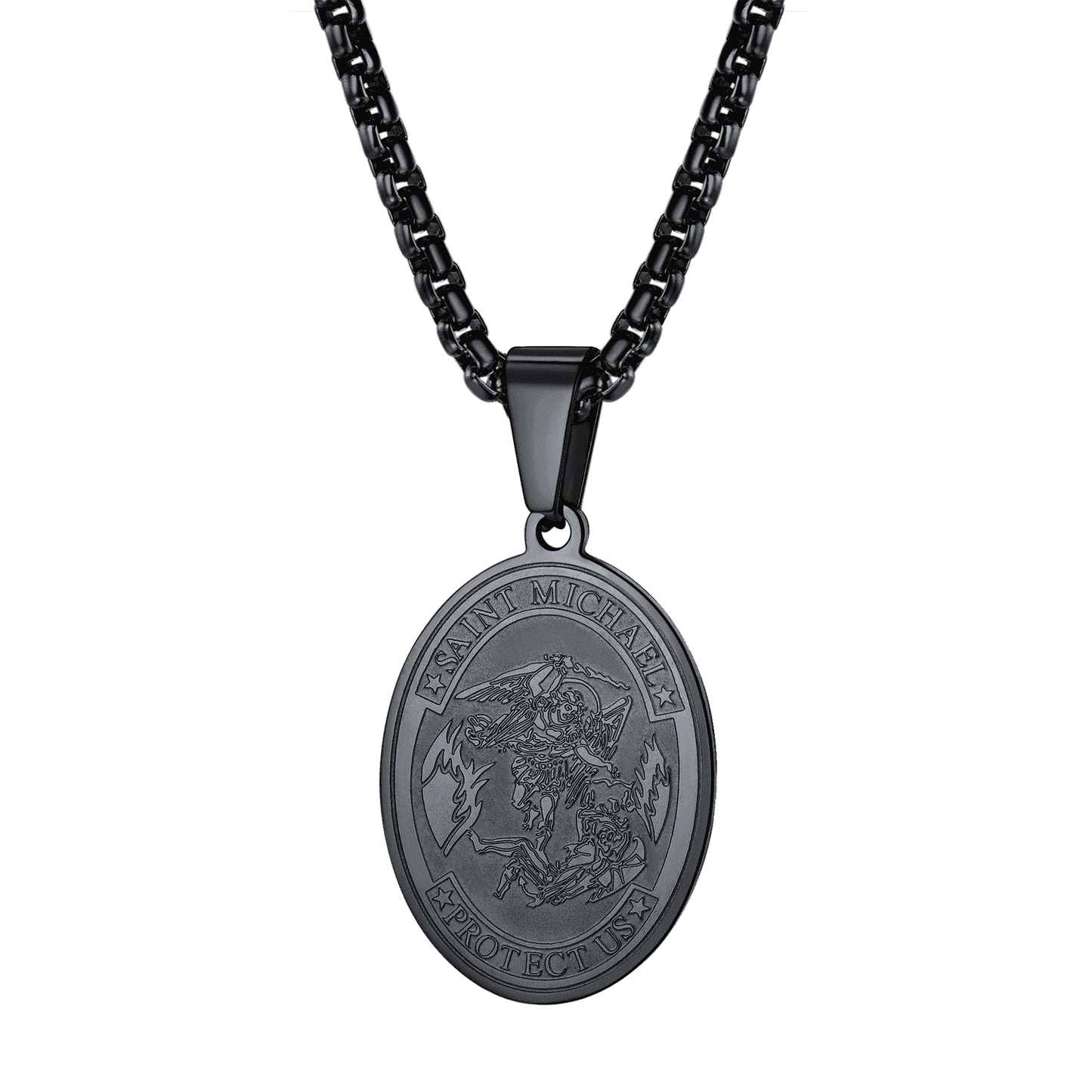 FaithHeart St. Michael Necklace Archangel Michael Medal Pendant FaithHeart