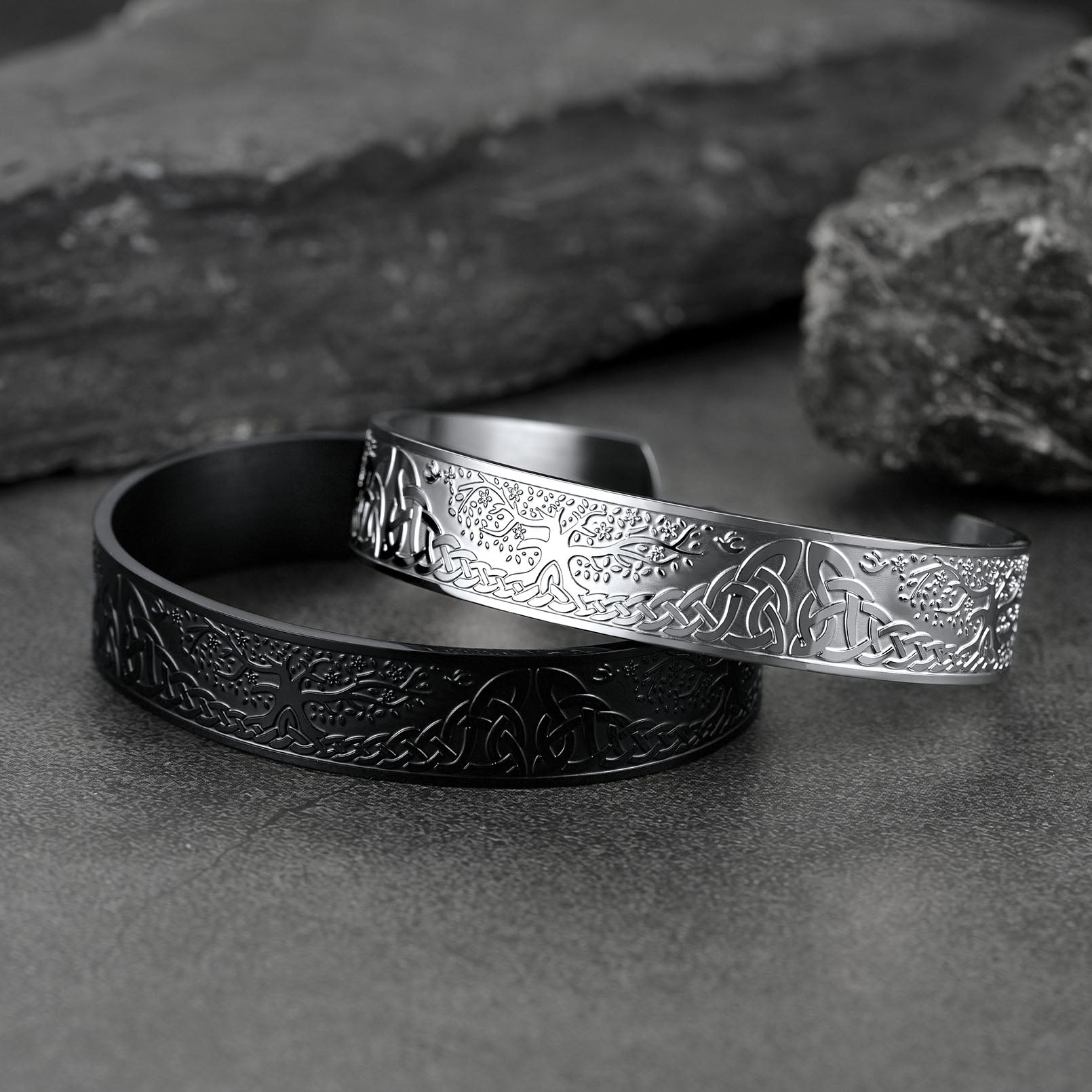 FaithHeart Viking Celtic Tree of Life Arm Ring Bracelet for Men FaithHeart