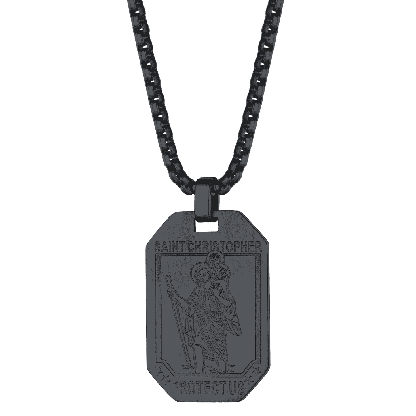 FaithHeart St. Christopher Dog Tag Necklace Medal Jewelry FaithHeart