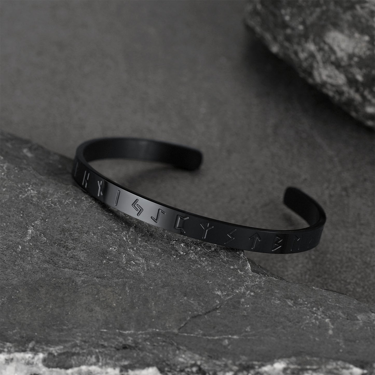 FaithHeart Norse Viking Runes Cuff Bracelet For Men FaithHeart