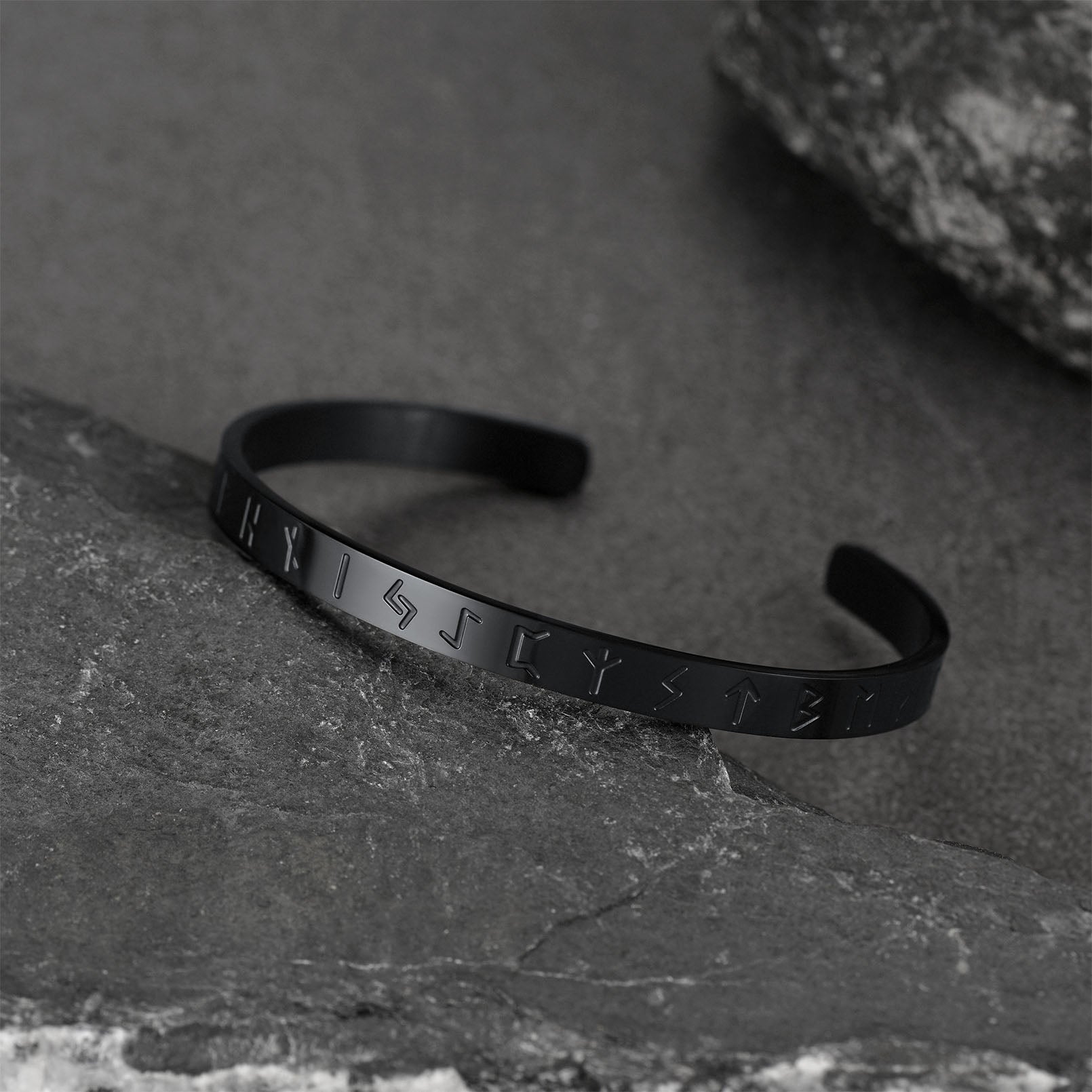 FaithHeart Norse Viking Runes Cuff Bracelet For Men FaithHeart