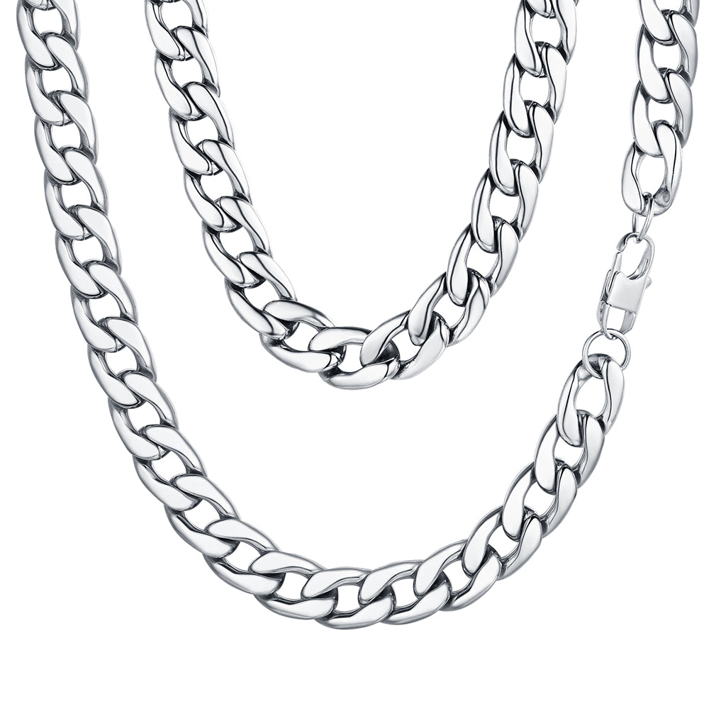 FaithHeart Sturdy Cuban Chain Necklace For Men FaithHeart