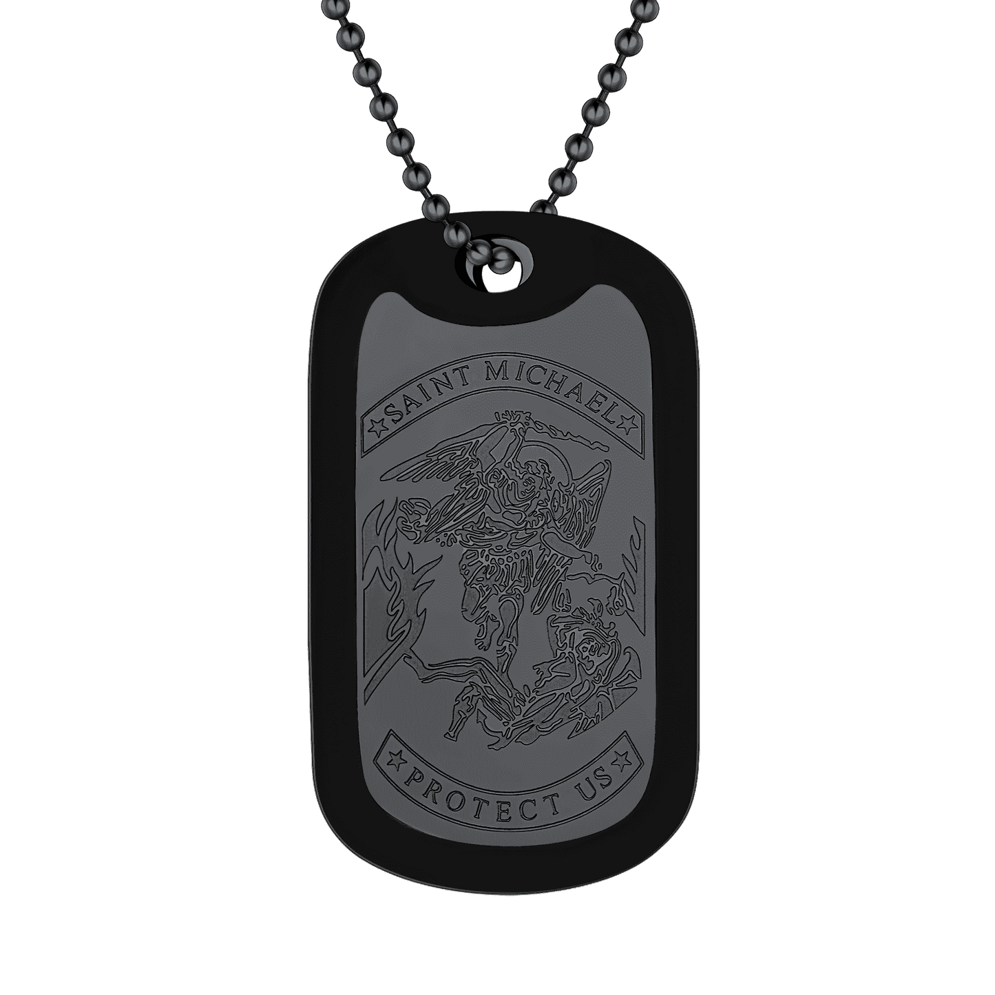 FaithHeart Military Saint Michael Necklace Dog Tag for Men FaithHeart