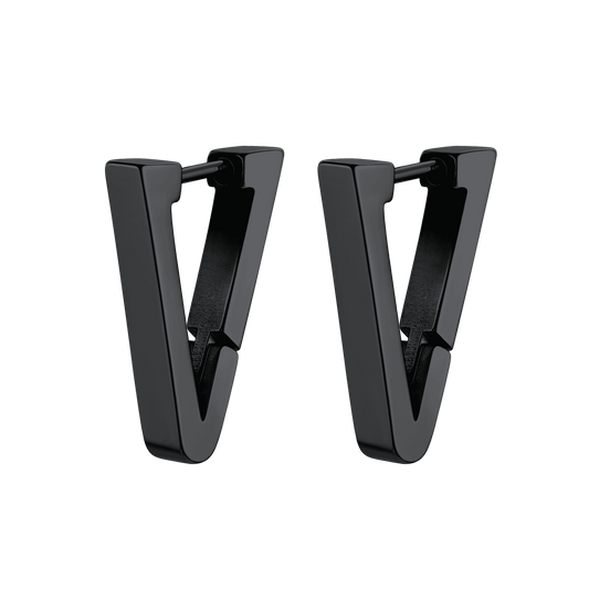 FaithHeart Men's Triangle Hoop Earrings Stainless Steel FaithHeartimg