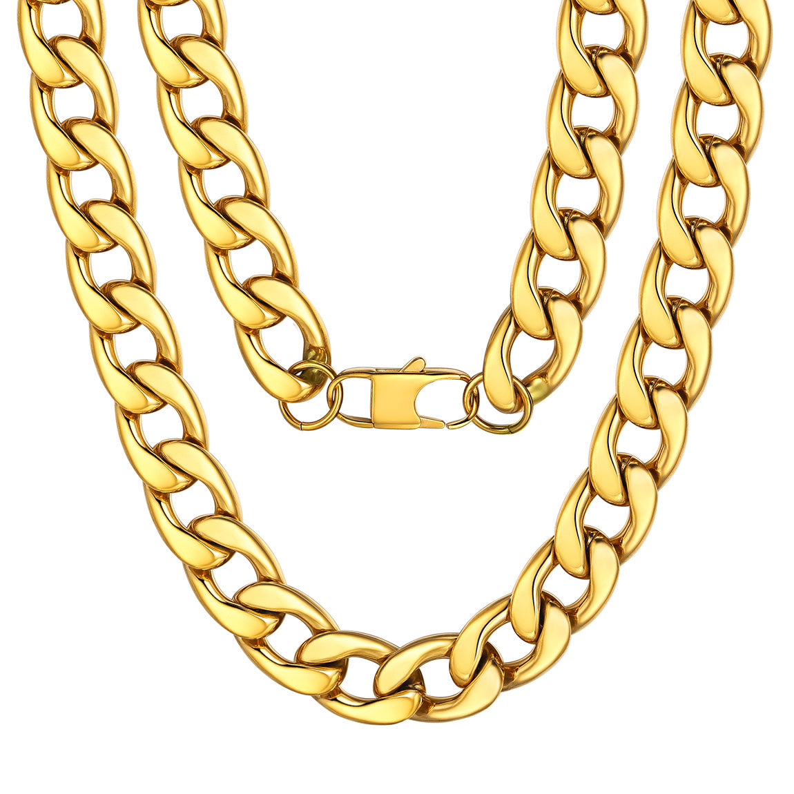 FaithHeart Sturdy Cuban Chain Necklace For Men FaithHeart