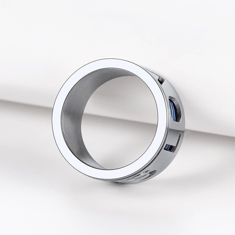 FaithHeart Popular Rainbow Love Pride Ring, Fidget Anxiety Ring for LGBT FaithHeart