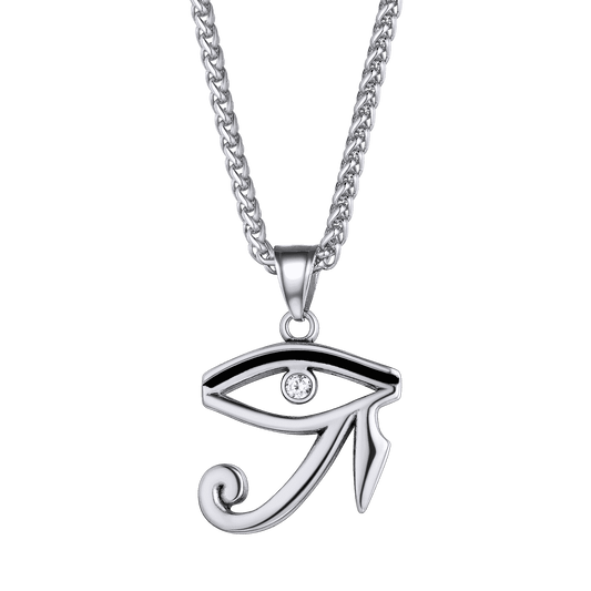 FaithHeart Eye of Horus Necklace Egyptian Amulet Pendant FaithHeart