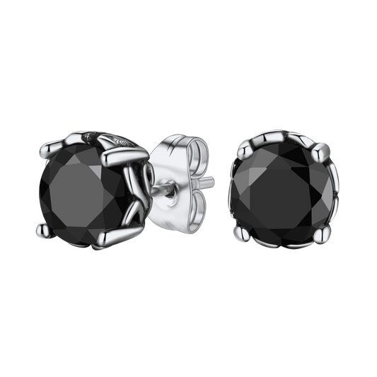 FaithHeart Celtic Gemstone Stud Earrings for Men FaithHeartimg