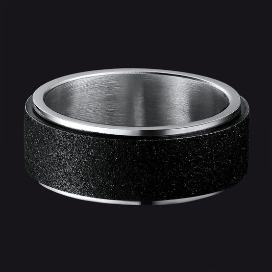 FaithHeart Glitter Finish Fidget Ring for Anxiety Stainless Steel FaithHeartimg