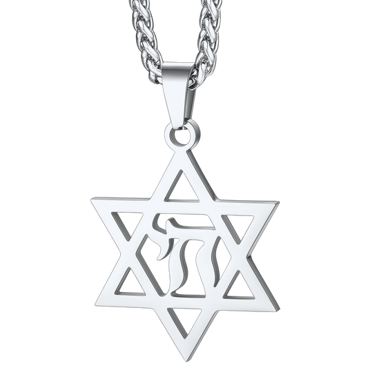 FaithHeart Star Of David Hebrew Letter Necklace For Men FaithHeartimg