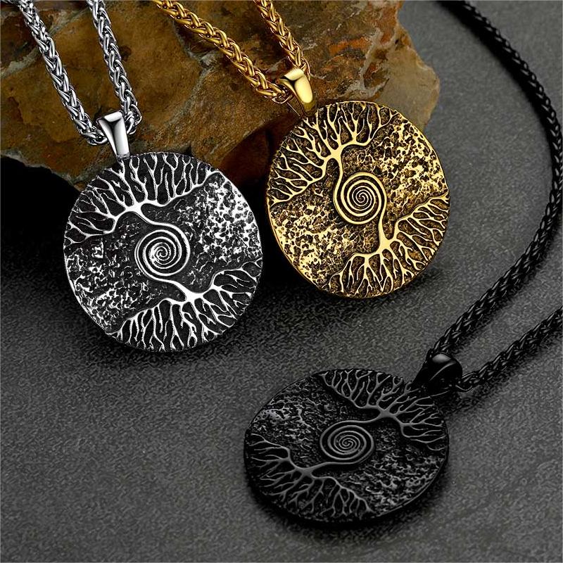 FaithHeart Viking Tree of Life Pendant Necklace for Men FaithHeart