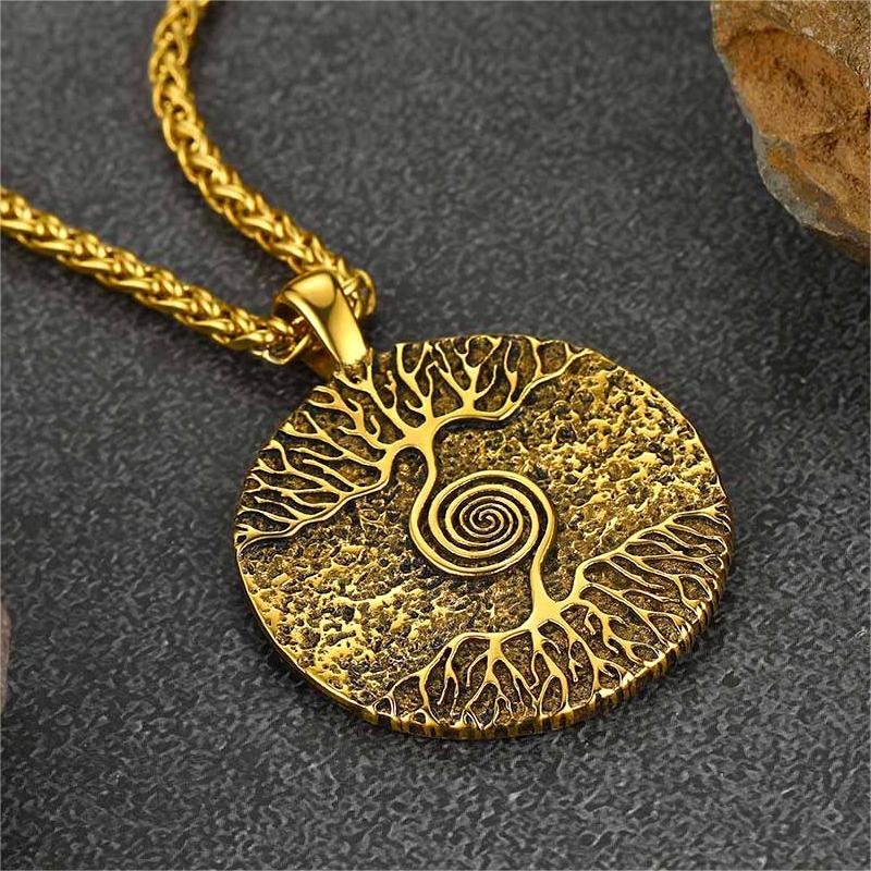 FaithHeart Viking Tree of Life Pendant Necklace for Men FaithHeart