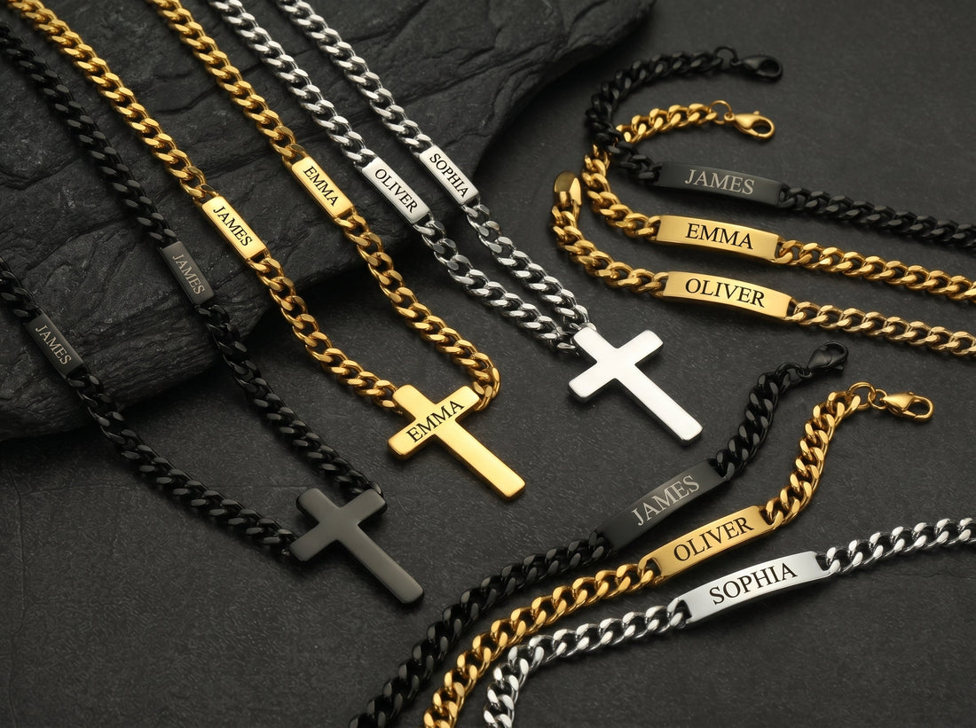 Faithheart Name Jewelry for Men Gift