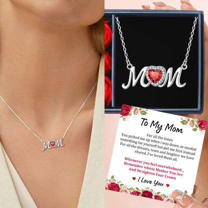 Birthstone Mom Necklace