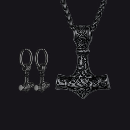 FaithHeart Viking Thor's Hammer Mjolnir Set FaithHeart Jewelry