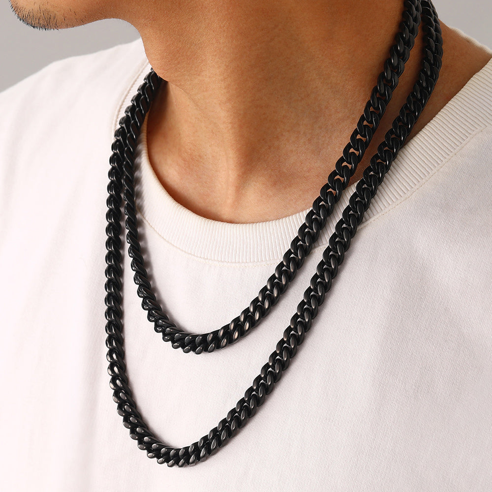 9mm Miami Cuban Link Chain Necklace