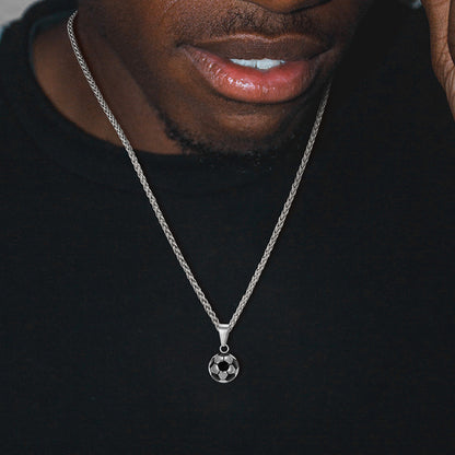 Soccer Football Necklace Sports Pendants for Men Ball Fans