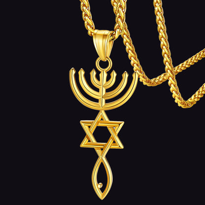 FaithHeart Messianic Seal Star of David Necklace Pendants FaithHeart