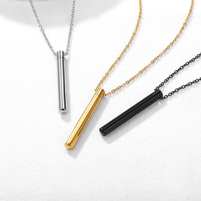  Engraved Bar Urn Necklace for Keepsake Memorial Jewelry