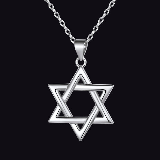 FaithHeart Star of David Sterling Silver Pendant Necklace FaithHeart Jewelry