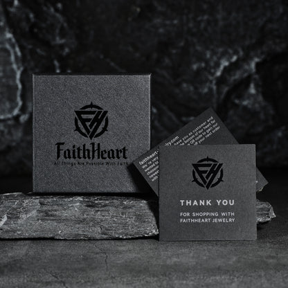 FaithHeart Viking Rune Compass Stud Earrings For Men FaithHeart