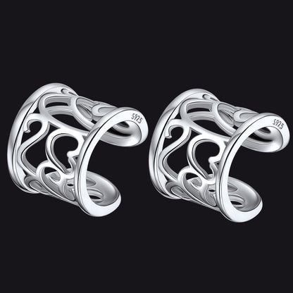 FaithHeart Celtic Knot 925 Sterling Silver Cartilage Ear Cuff