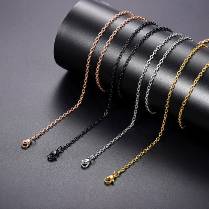 2MM Rolo Cable Necklace for Women Men