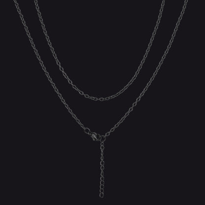 2MM Rolo Cable Necklace for Women Men