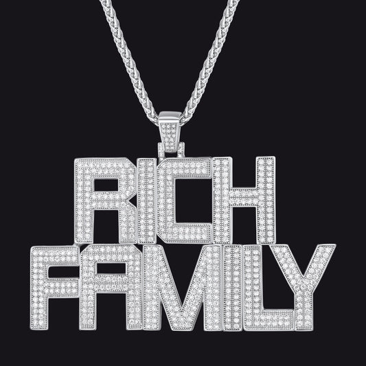 Custom name letter hip hop pendant necklace with cubic zirconiaimg