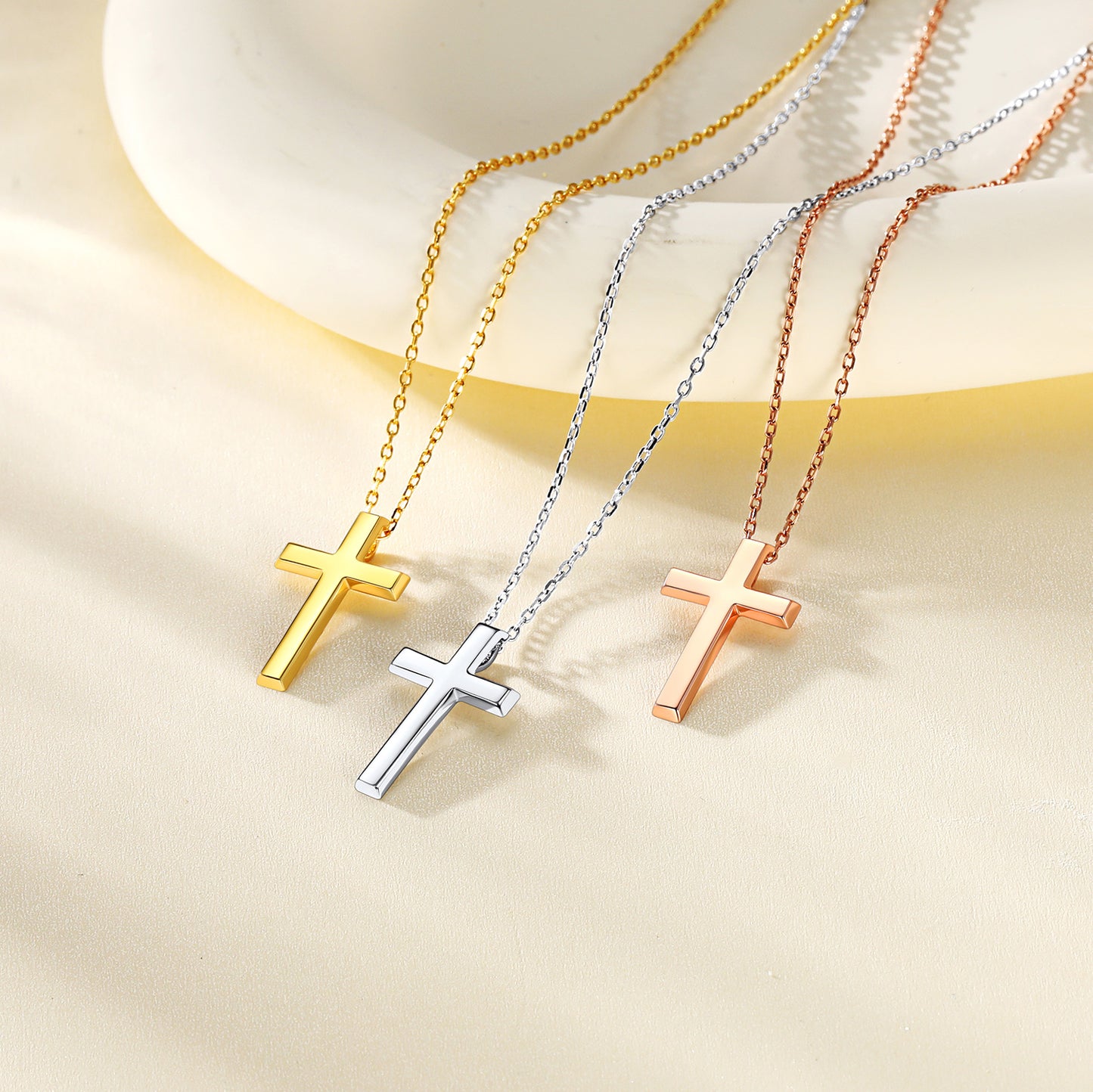  Cross Necklace Dainty Christian Faith Pendant for Women