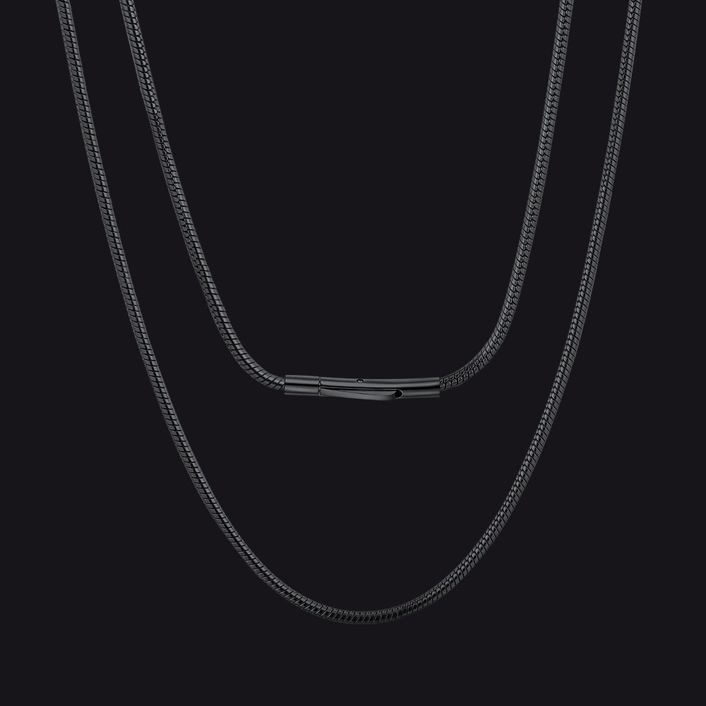 2mm Thin Chain Necklace for Men Women, 16"-30"