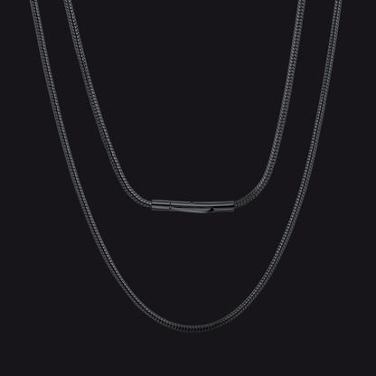 2mm Thin Chain Necklace for Men Women, 16"-30"