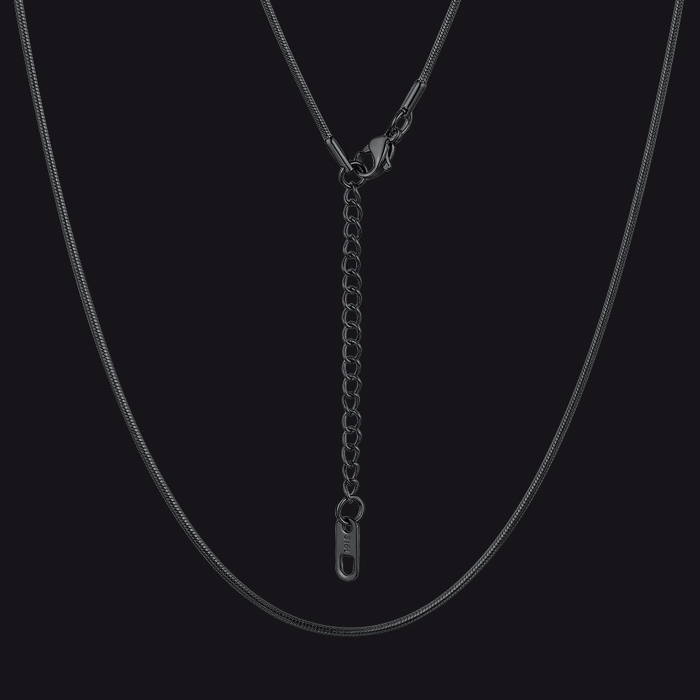 Snake Chain Necklace 2mm Thin Links for Women Men