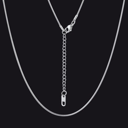 Snake Chain Necklace 2mm Thin Links for Women Men