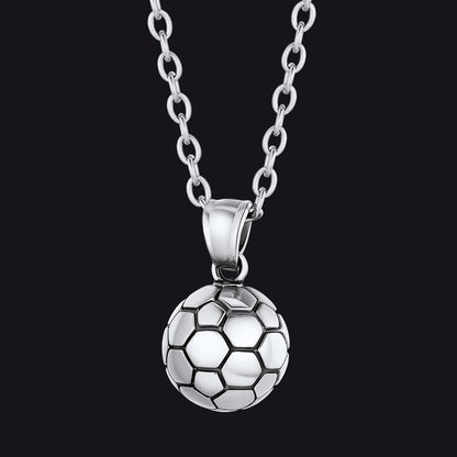Soccer Pendant Necklace for Sport Fans and Player