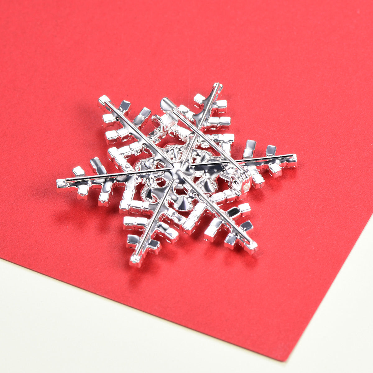 Snowflake Brooch Crystal Decoration Brooch Pin 