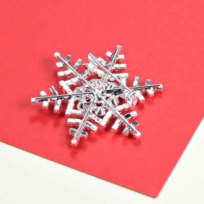 Snowflake Brooch Crystal Decoration Brooch Pin 