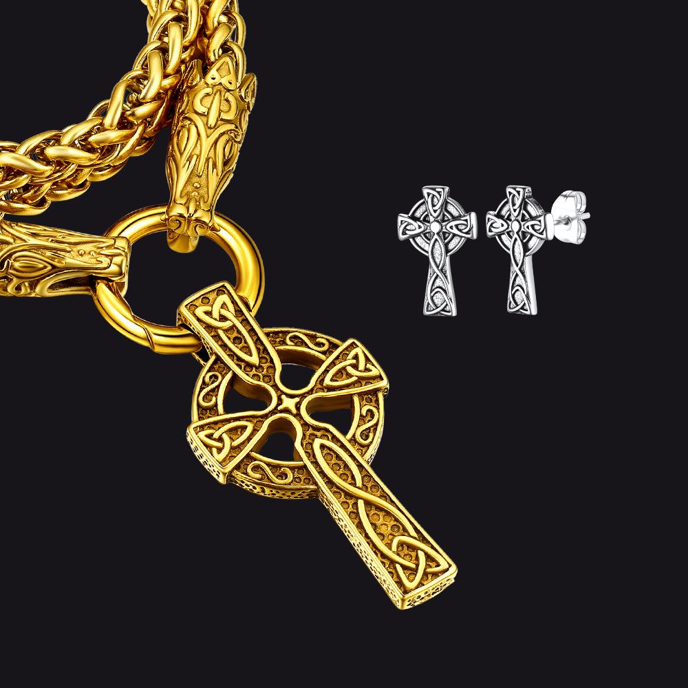 FaithHeart Norse Viking Celtic Knot Jewelry Set FaithHeart Jewelry